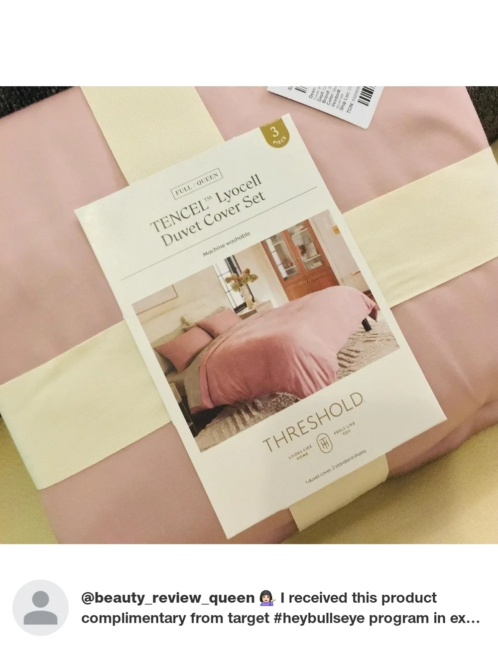 Threshold Mauve TENCEL Lyocell Duvet Cover Set